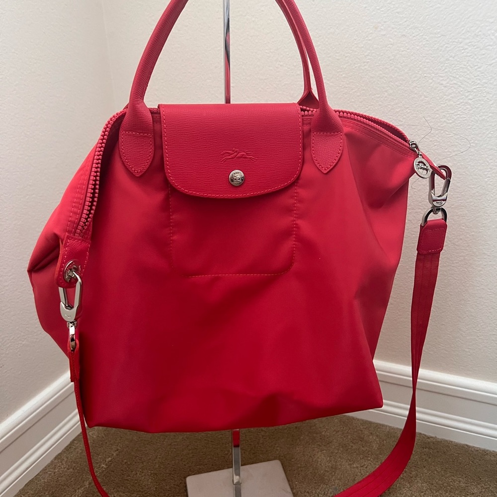 Longchamp red medium